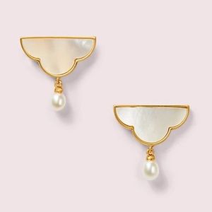 Kate Spade Into the Sky Pearl Cloud Drop Earrings